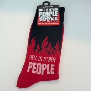 Archie McPhee Red and Black Flame Dress Socks